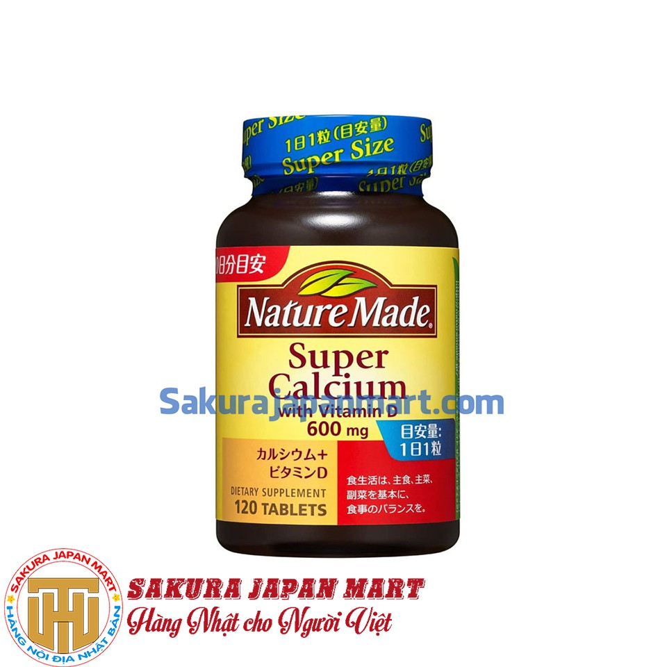 Viên bổ sung vitamin D Nature made 120 viên